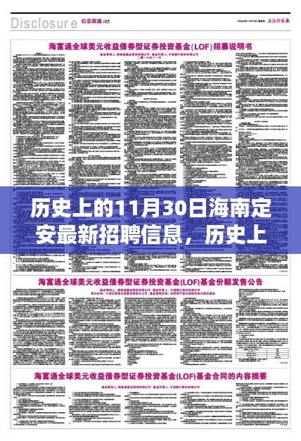 历史上的11月30日海南定安最新招聘信息解析与深度评测