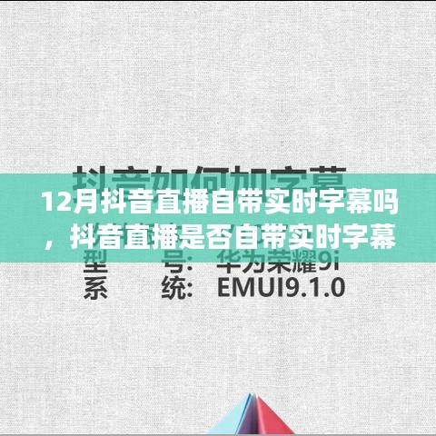 抖音直播实时字幕功能解析，深度分析与个人观点