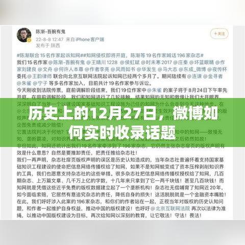 微博话题实时收录与历史上的十二月二十七日