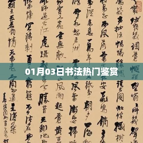 书法鉴赏热点，精选佳作赏析（日期，01月03日）