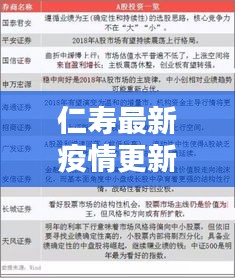 仁寿最新疫情更新通报，今日数据一览