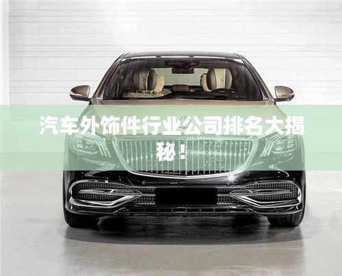汽车外饰件行业公司排名大揭秘！
