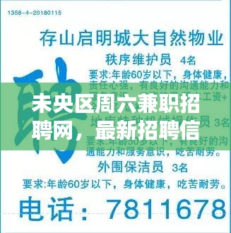 未央区周六兼职招聘网，最新招聘信息速递