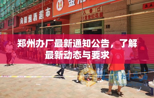 郑州办厂最新通知公告，了解最新动态与要求