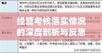 经营考核落实情况的深度剖析与反思
