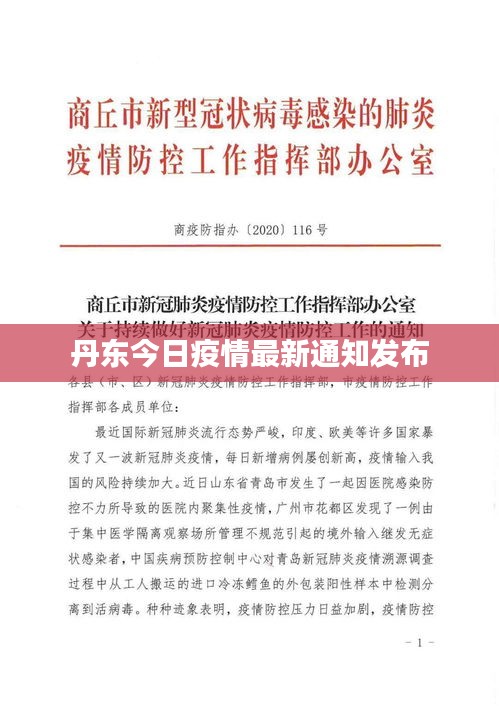 丹东今日疫情最新通知发布