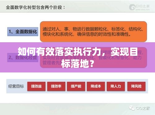 如何有效落实执行力，实现目标落地？