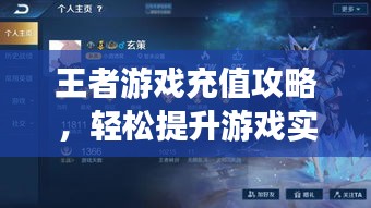 王者游戏充值攻略，轻松提升游戏实力，助力成为巅峰王者！
