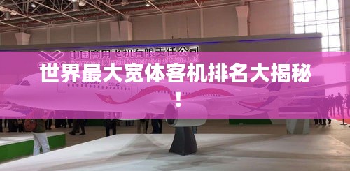 世界最大宽体客机排名大揭秘！