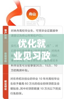 优化就业见习政策，促进青年就业行动启动